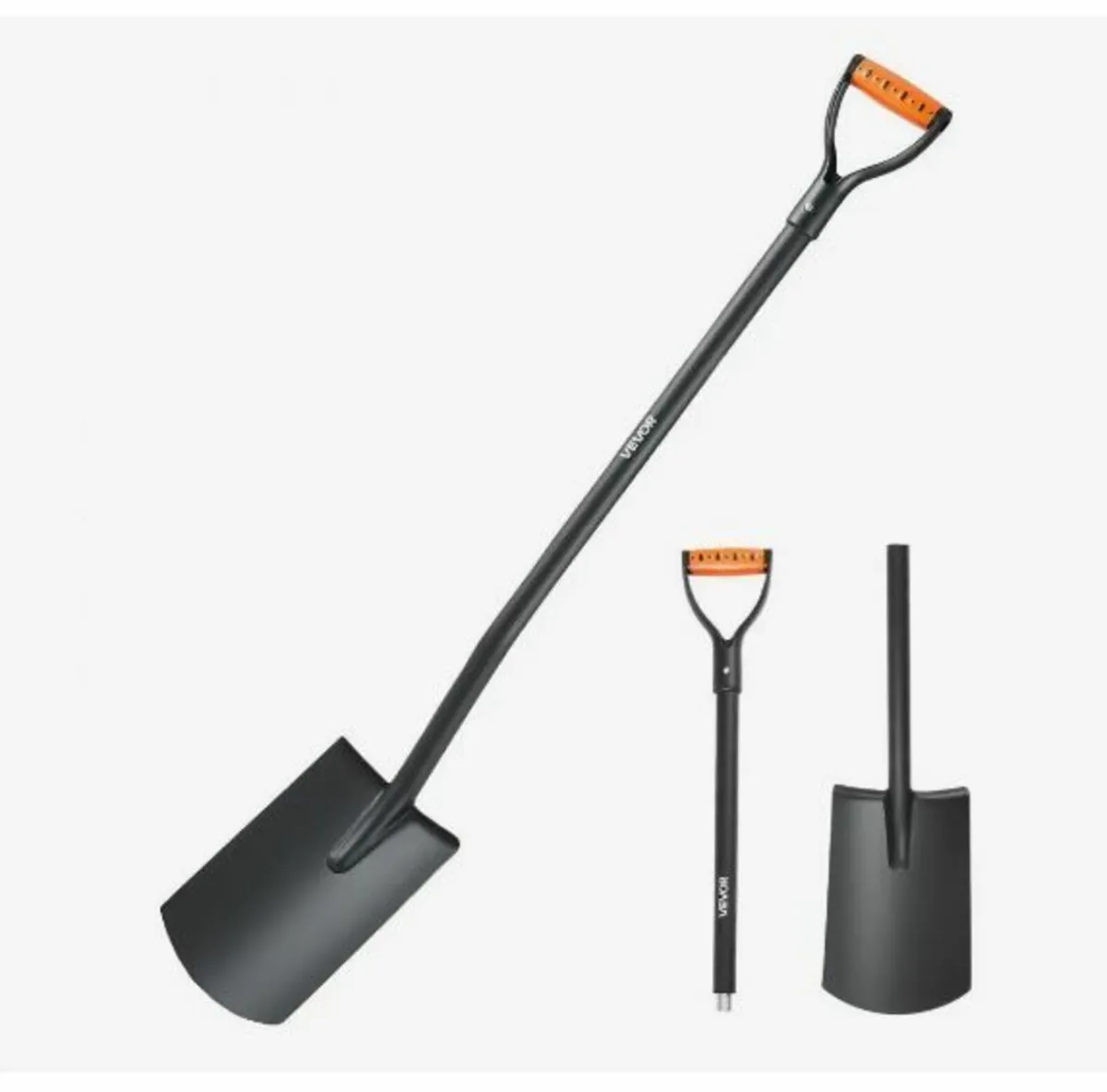Square Shovel, 122 cm Heavy-Duty Flat Shovel - Image 1