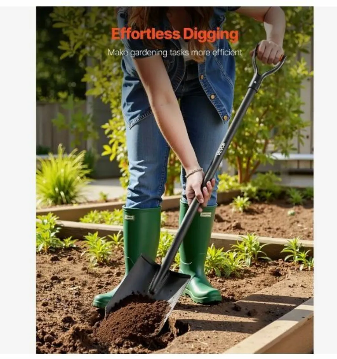 Square Shovel, 122 cm Heavy-Duty Flat Shovel - Image 3