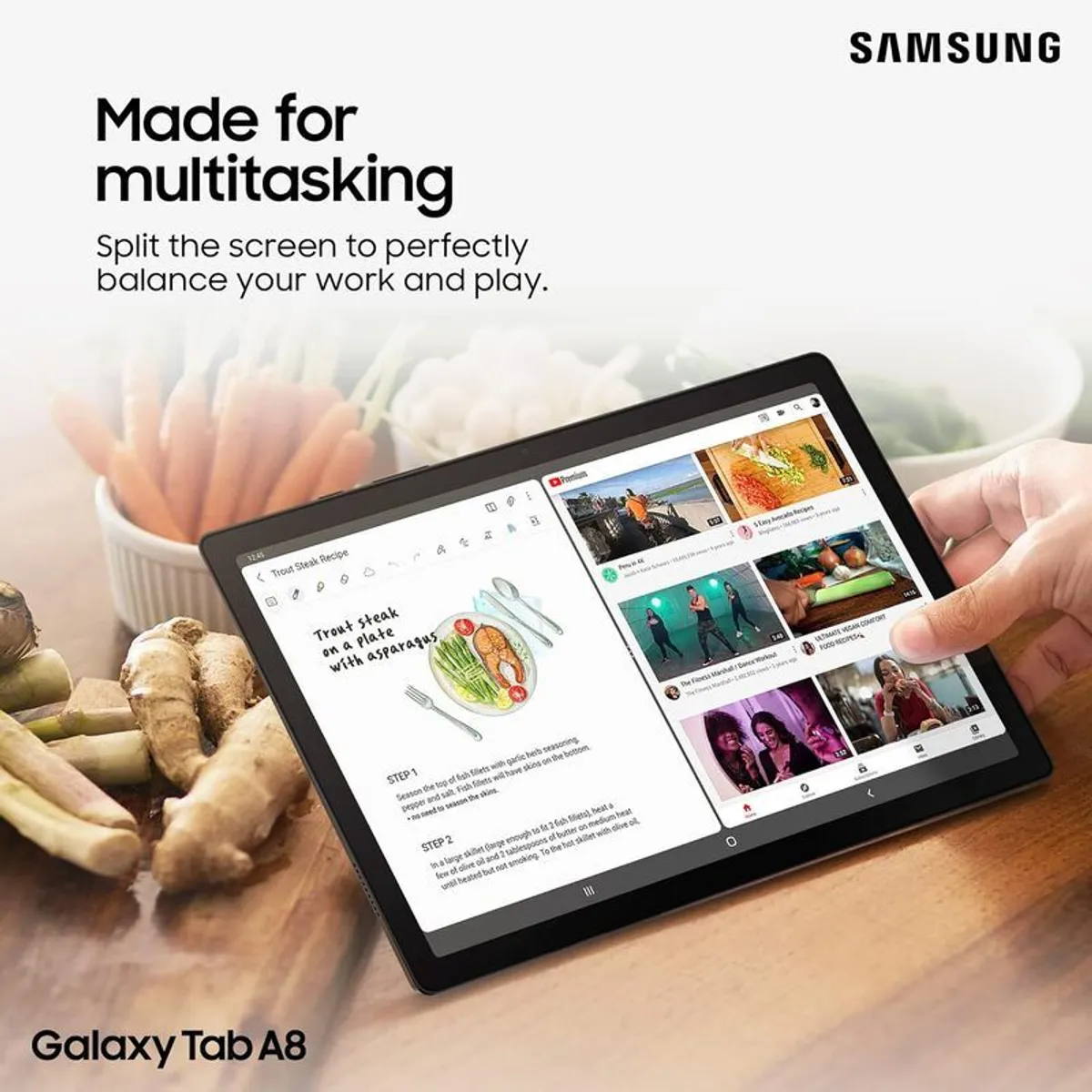 SAMSUNG Galaxy Tab A8 SM-X200 32GB Storage, 3GB RM 10.5" Display WiFi Pink - Image 3