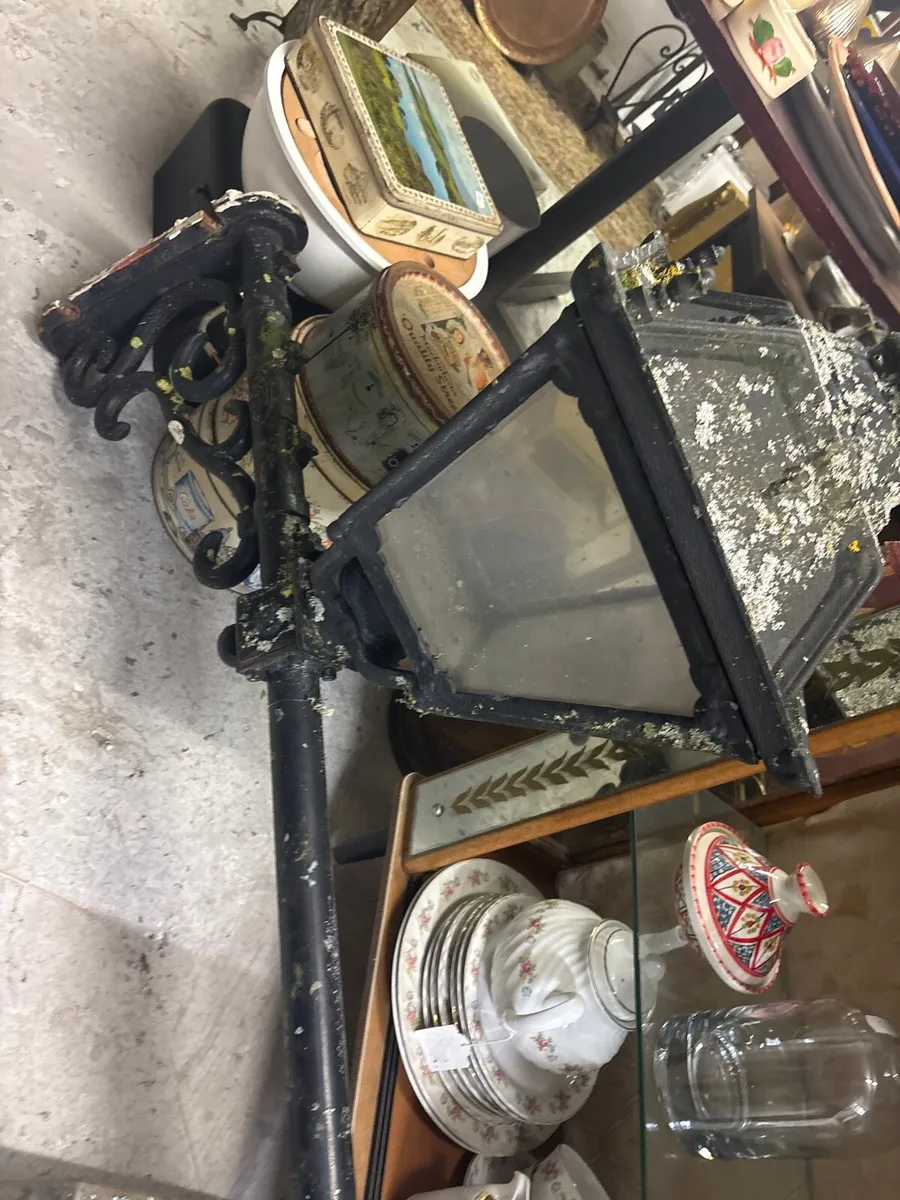 Wrought iron large outdoor light