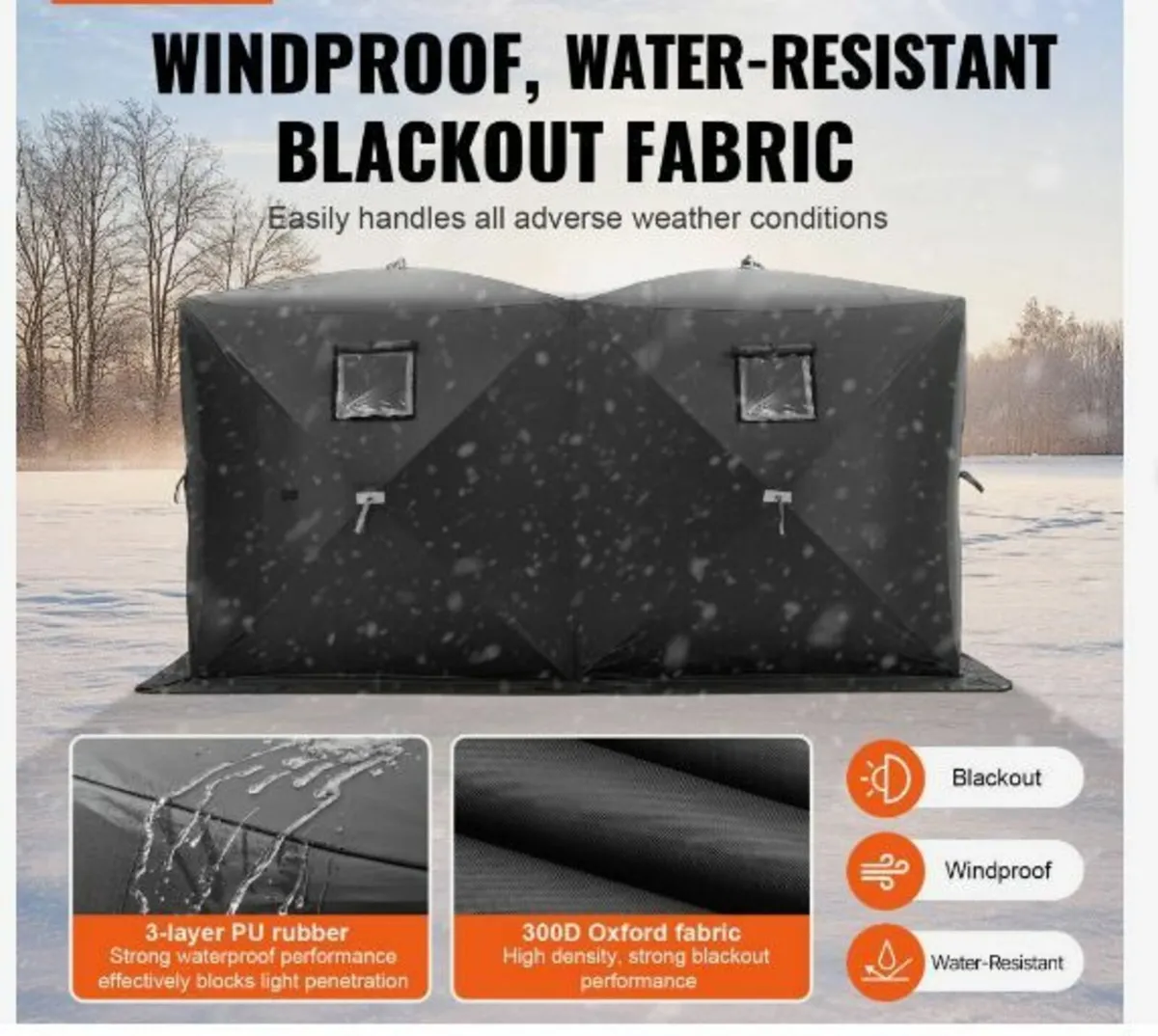 Portable Ice Shelter, 6-8 Person - Image 2