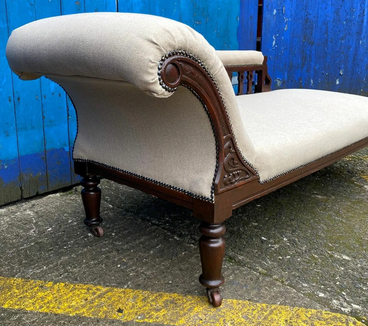 EDWARDIAN CHAISE LONGUE - Image 3