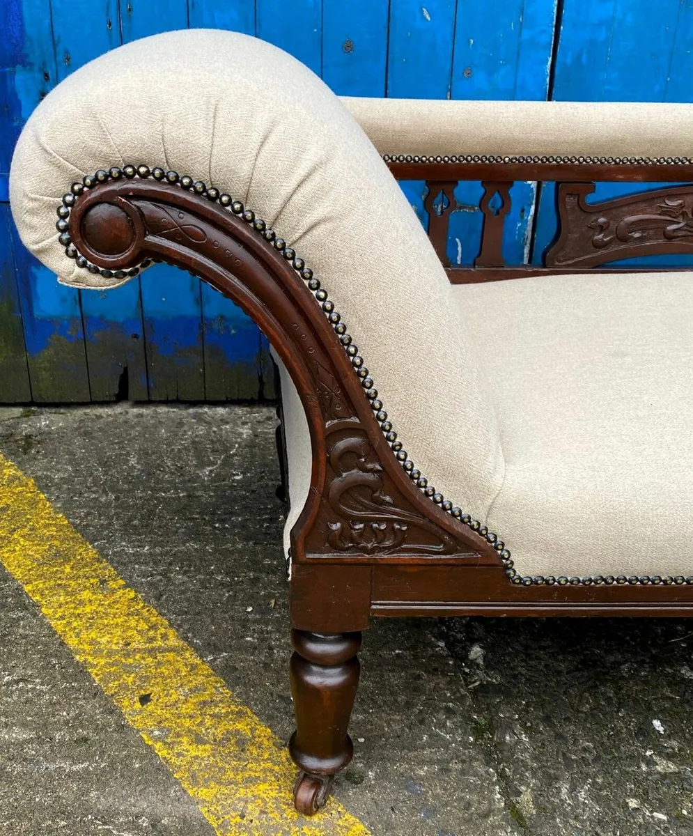 EDWARDIAN CHAISE LONGUE - Image 4