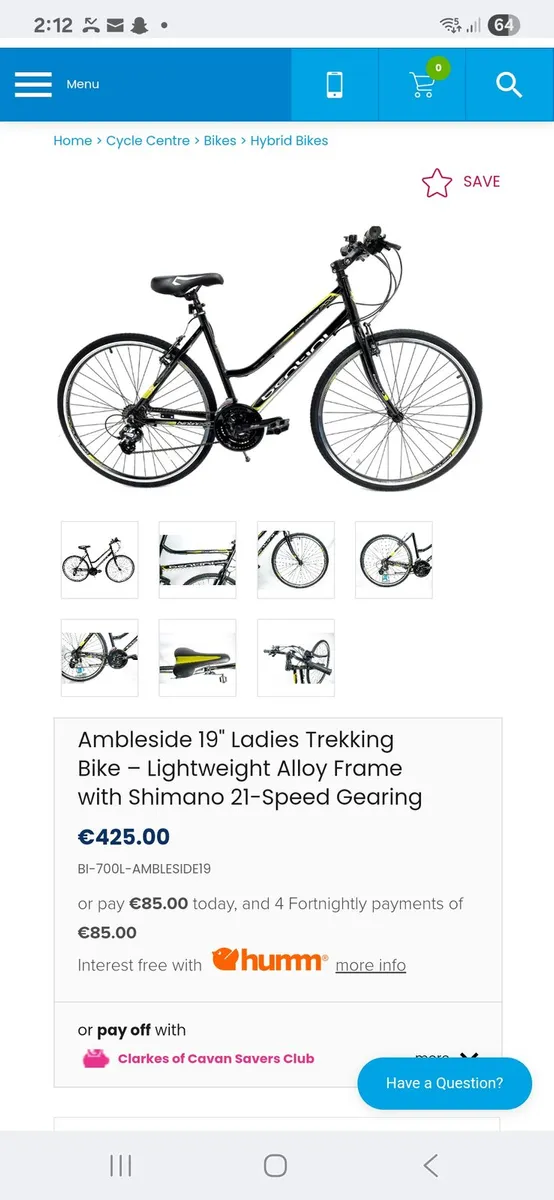 Ambleside 19" Ladies Trekking bike NEW - Image 1