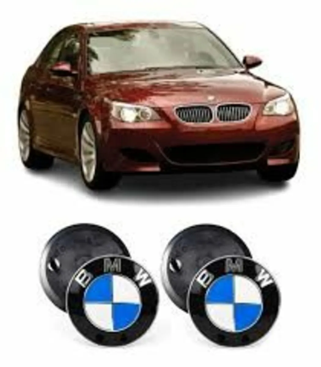 BMW Emblem Bonnet 82mm + 74mm E36 E46 E39 E38 E90