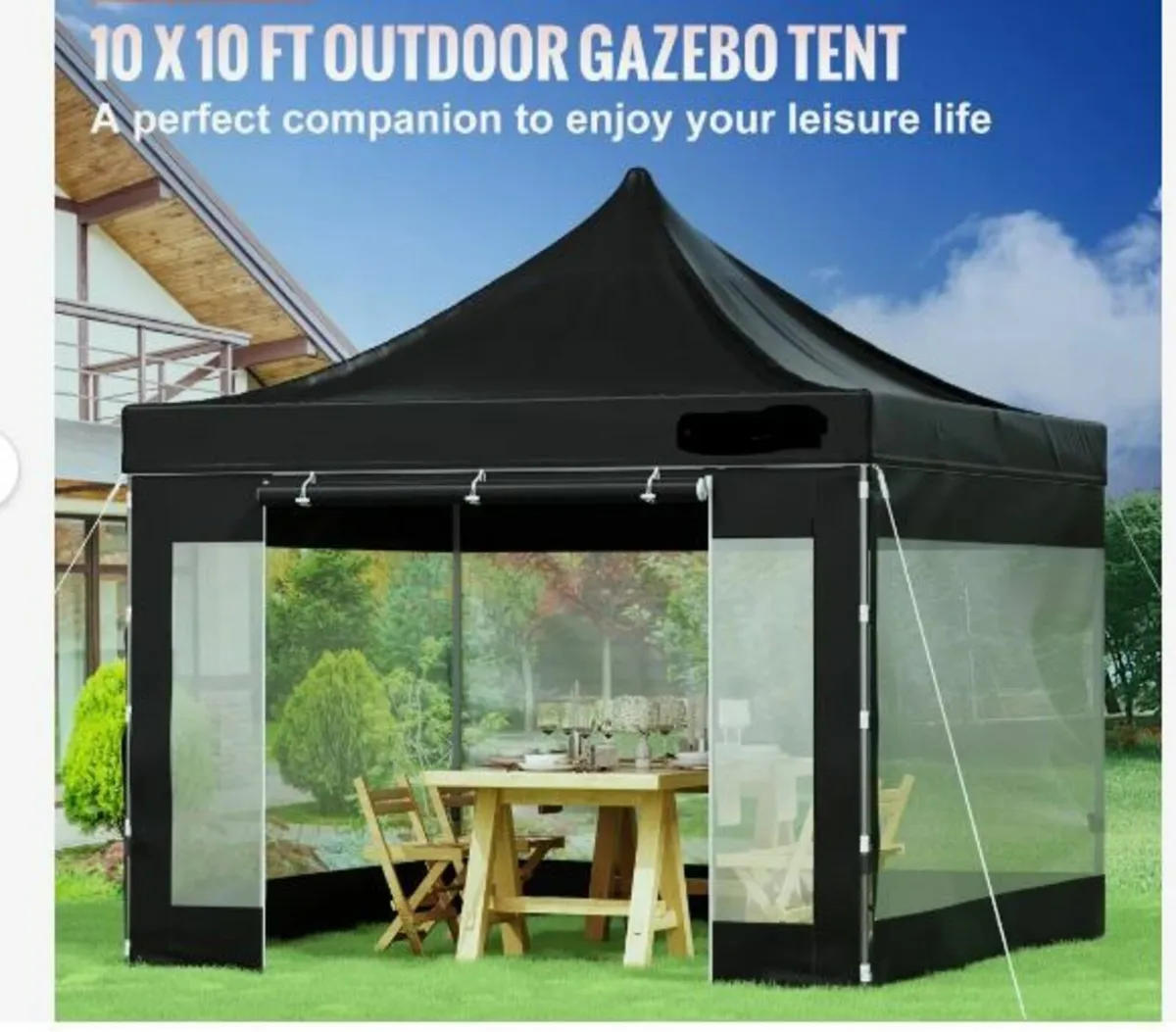 304.8 x 304.8 cm Pop Up Canopy Tent - Image 3
