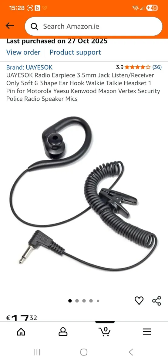 Oxford Hi Vis and radio earpiece - Image 2