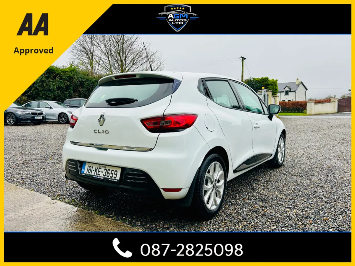 2018 Renault Clio Dynamique white Nct 11/27 - Image 4