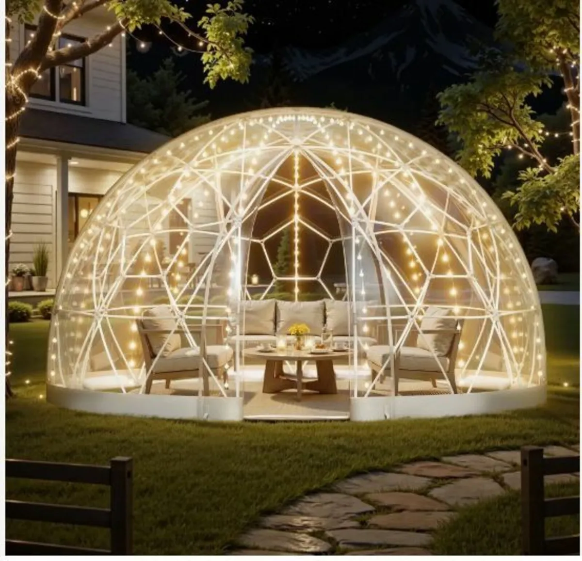 Garden Dome Tent, 2.9 x 1.75 m Outdoor - Image 1