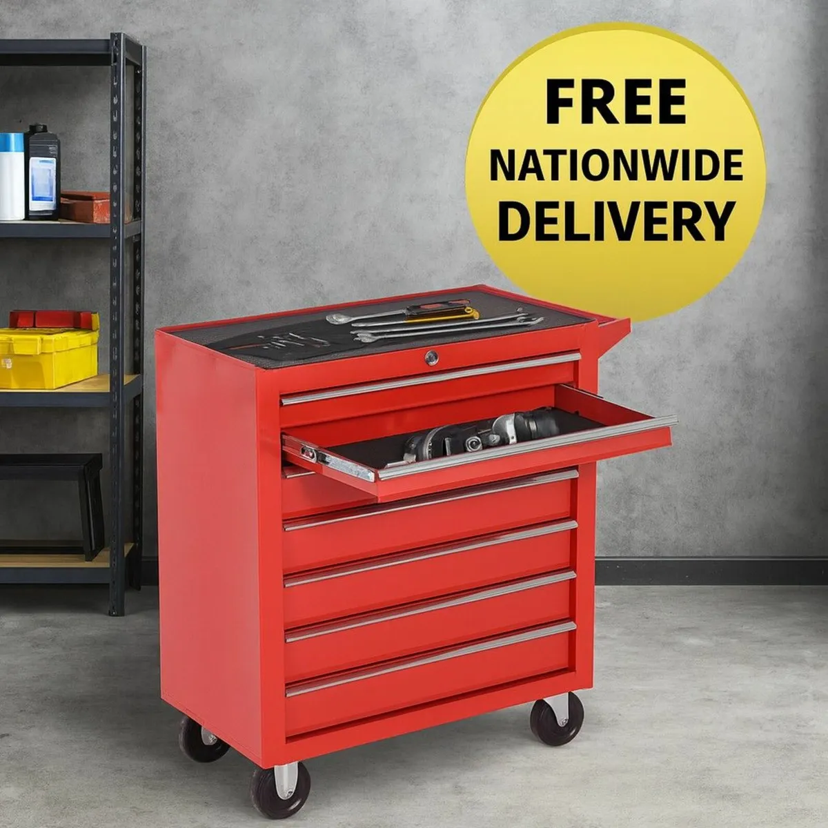 Heavy-Duty Tool Chest on Wheels Portable - Image 1