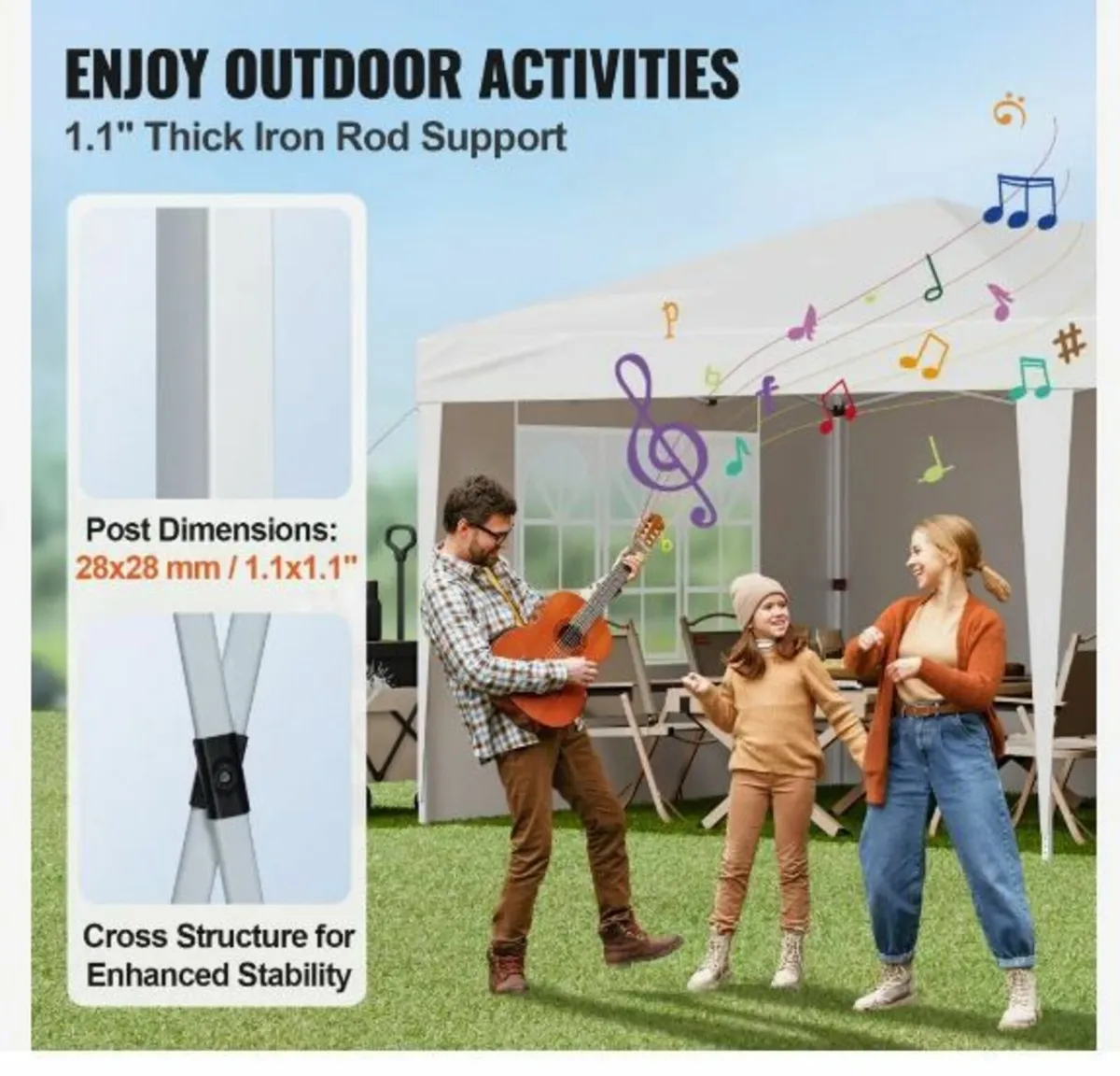 Pop Up Canopy, 5.9 x 2.96 m Instant Canopy - Image 4