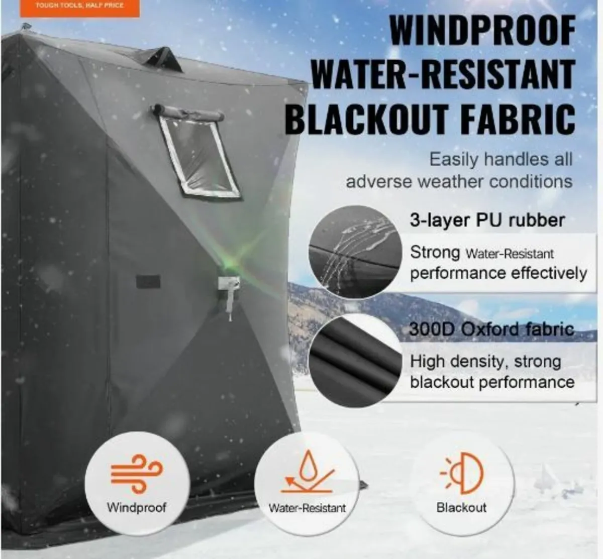 Portable Ice Shelter, 3-4 Person - Image 2