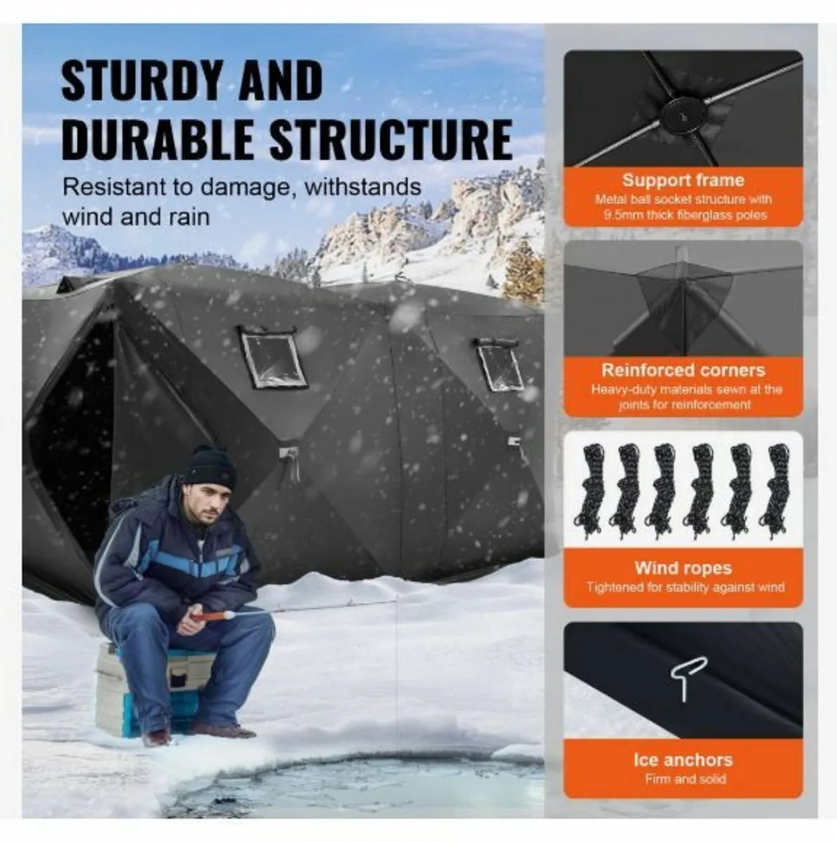 Portable Ice Shelter, 3-4 Person - Image 3