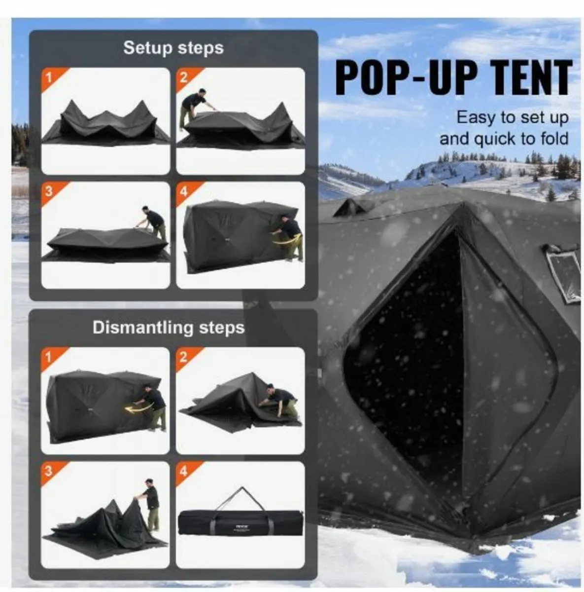 Portable Ice Shelter, 3-4 Person - Image 4