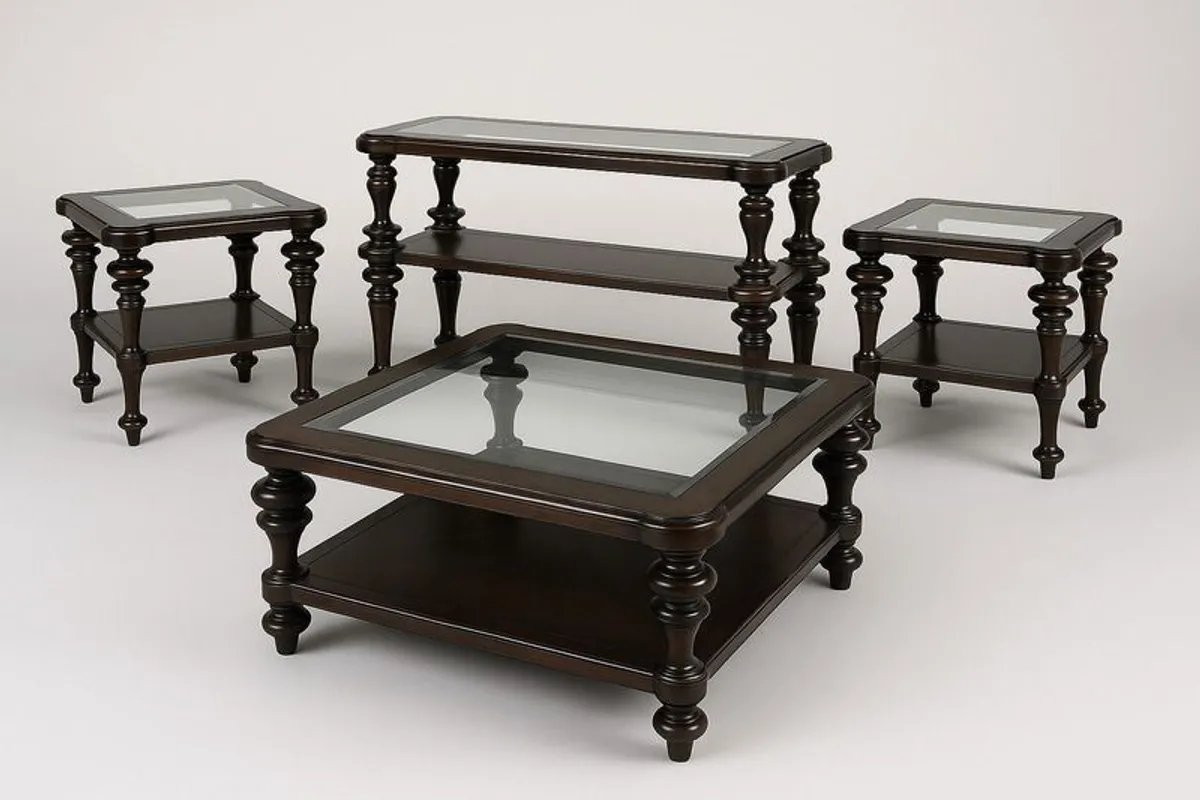 Frank Hudson Solid Mahogany Living Room Set - Image 1