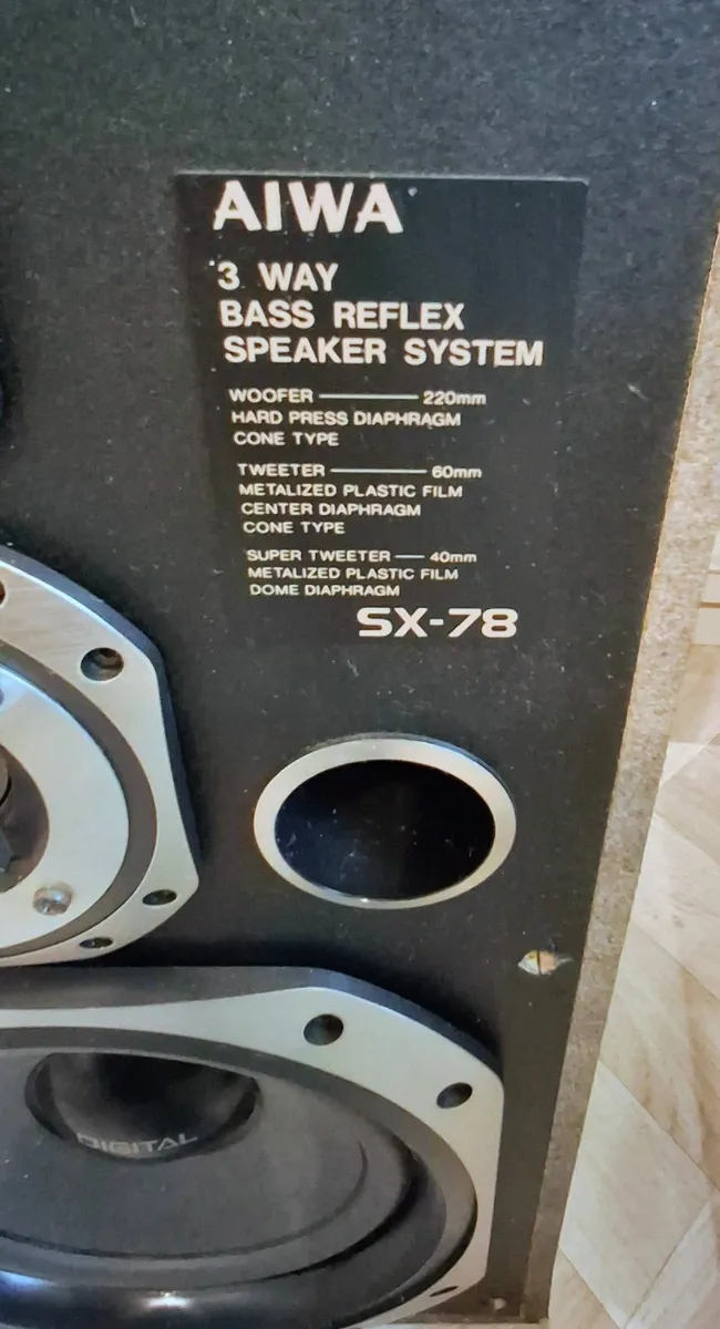 PAIR..Aiwa SX-78 Hi Fi Speakers - Image 3