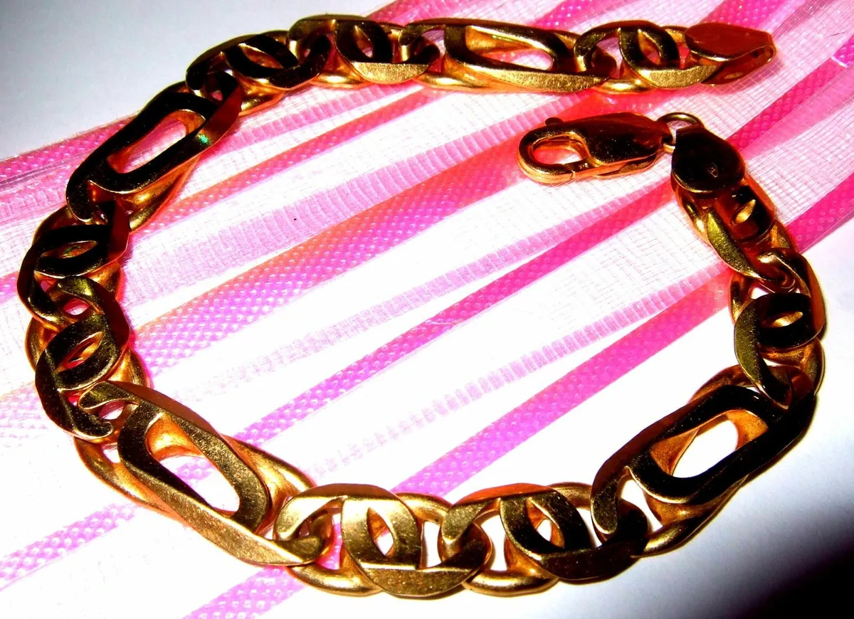 Vintage Gentlemans Fancy Link Bracelet - Image 4