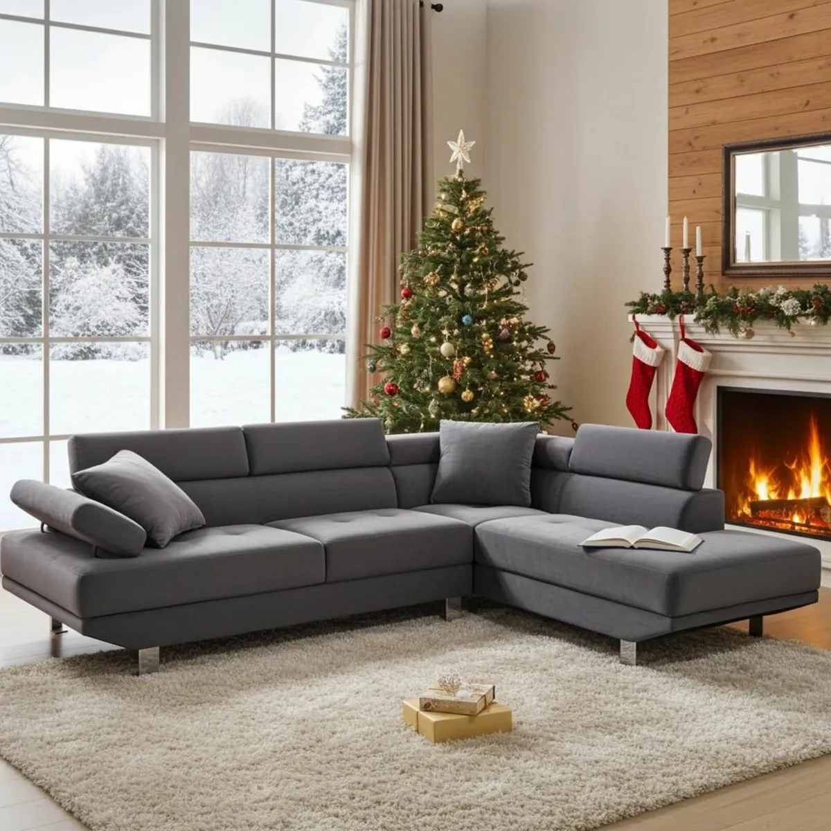 🎄 Premium 262 cm Corner Chaise –Xmas Special - Image 1