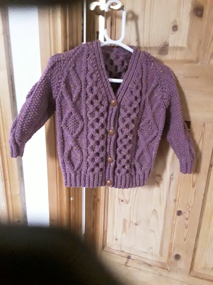 Hand knitted Baby Aaron cardigan - Image 1