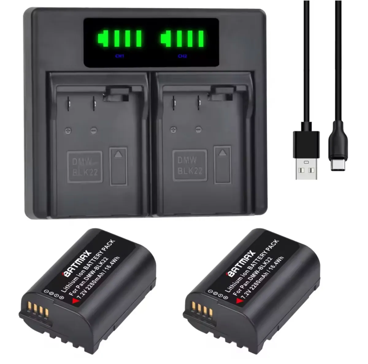 DMW BLK22 batteries for Panasonic LUMIX Cameras - Image 1