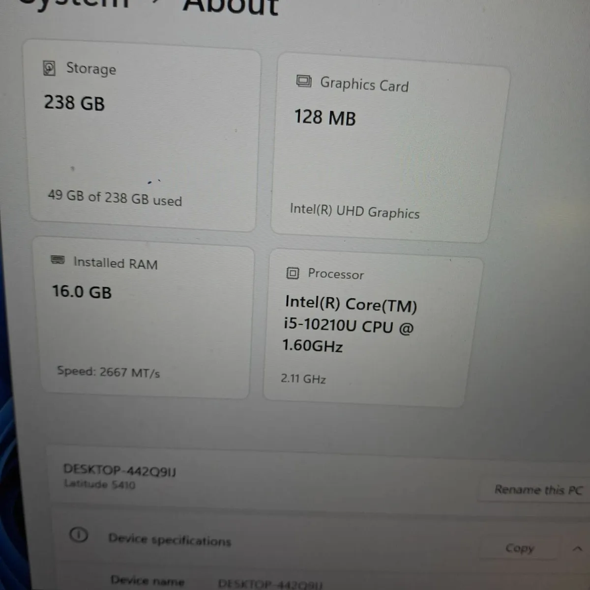 Dell Latitude 5410 | Intel Core i5-10210U (10th) - Image 3