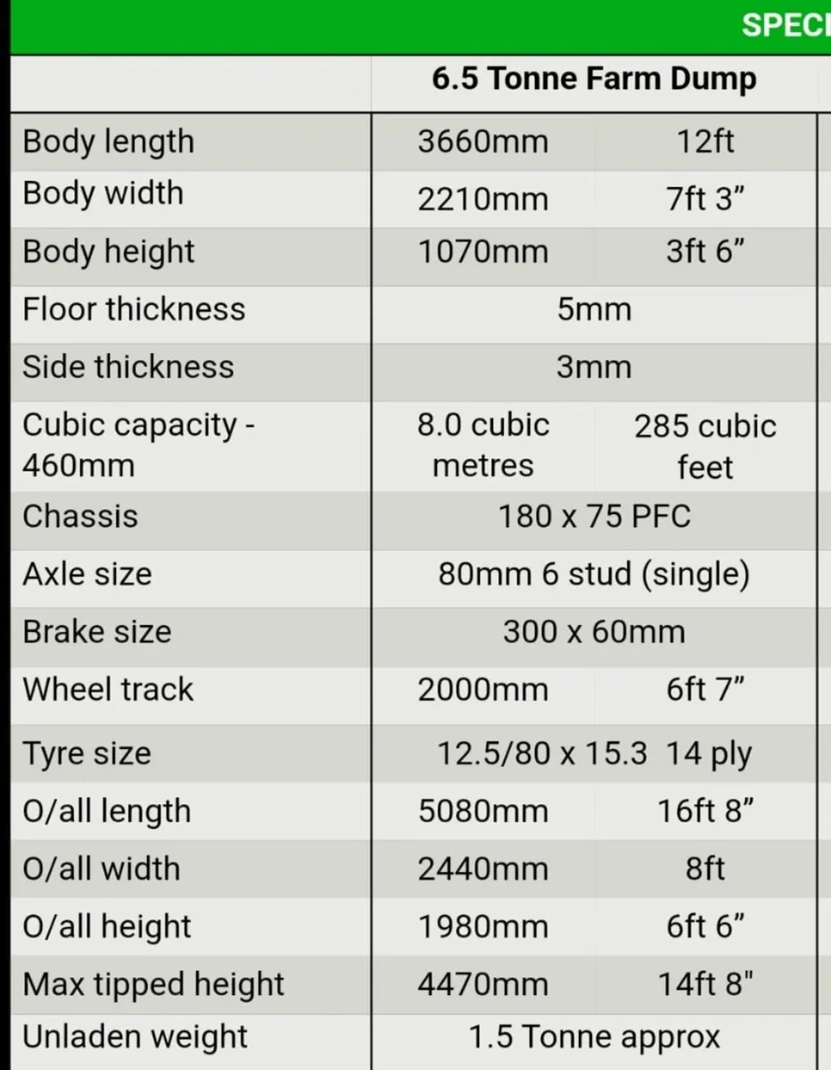Steel tractor tipper trailer - Image 2