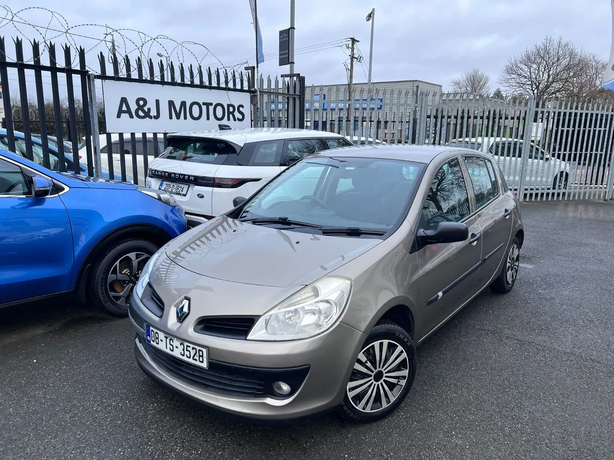08 Renault Clio 1.2 Petrol Nct&Tax - Image 1