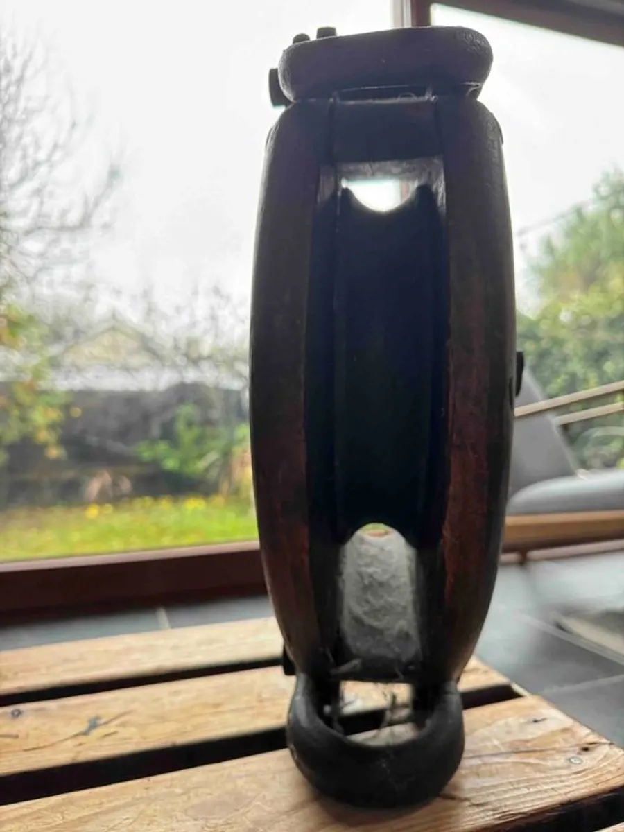 French Antique maritime ship pulley - Image 3