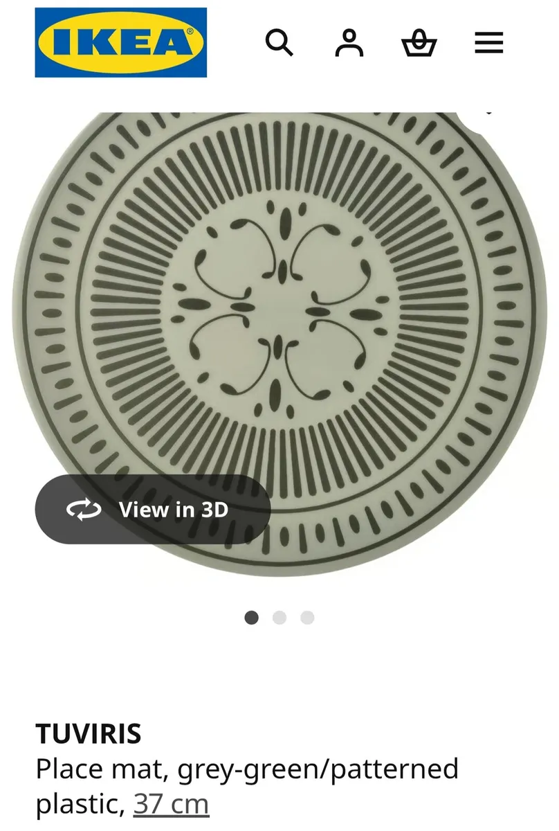 4 IKEA table place mats - Image 4