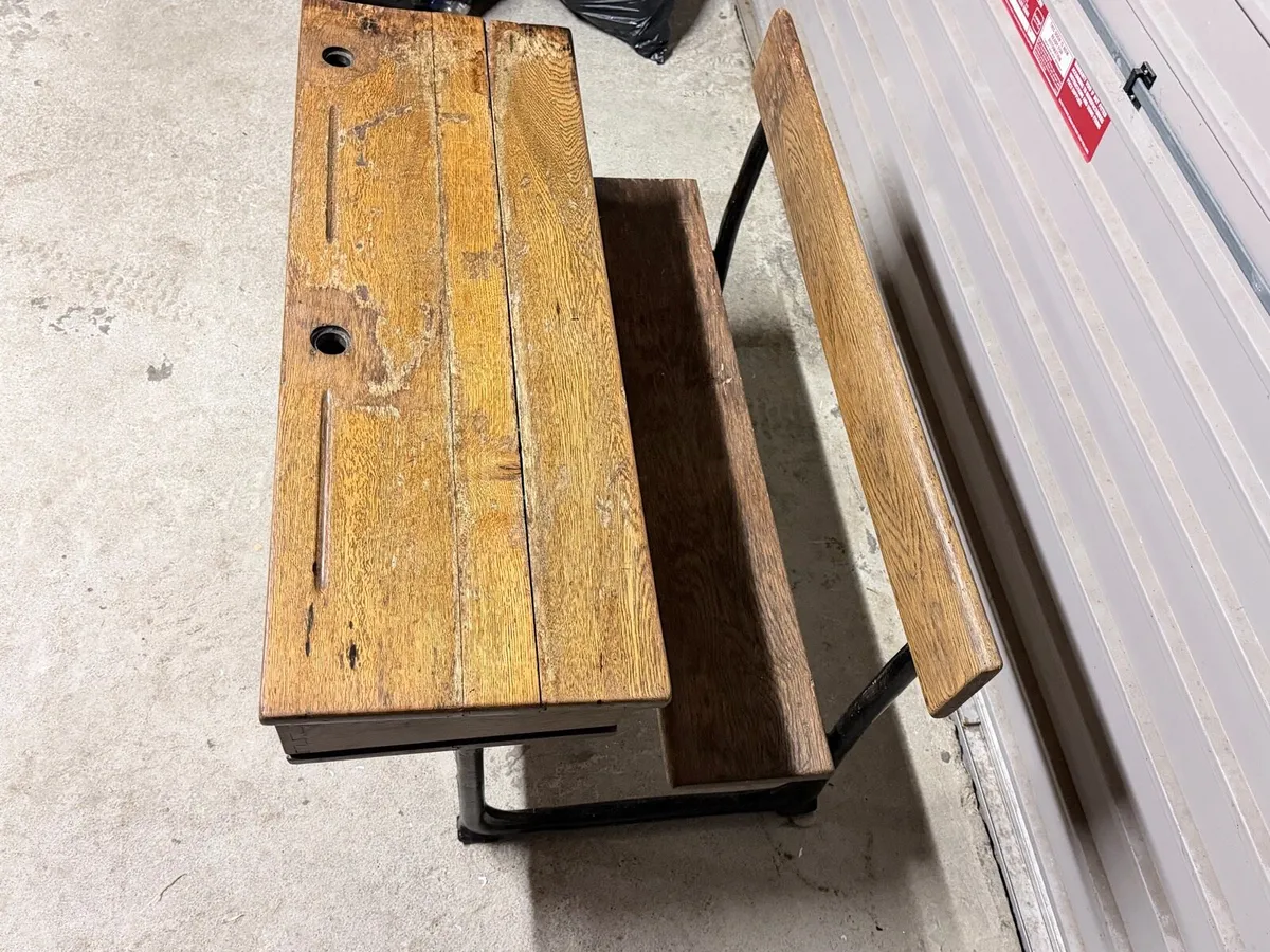 Refurbished 1940s school bench - Image 2
