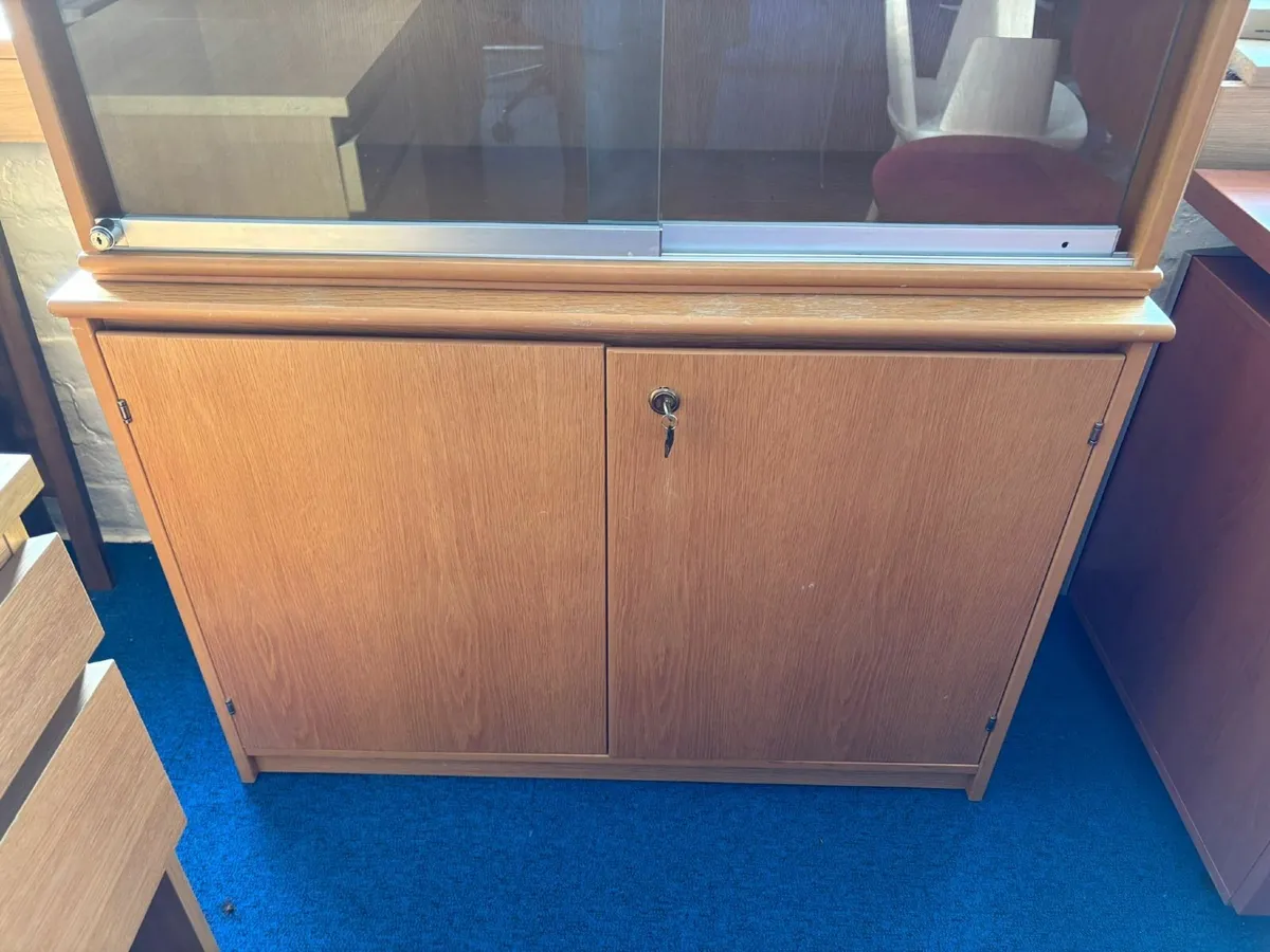 Preowned Lockable Wooden Cupboard - £60+VAT - Image 1