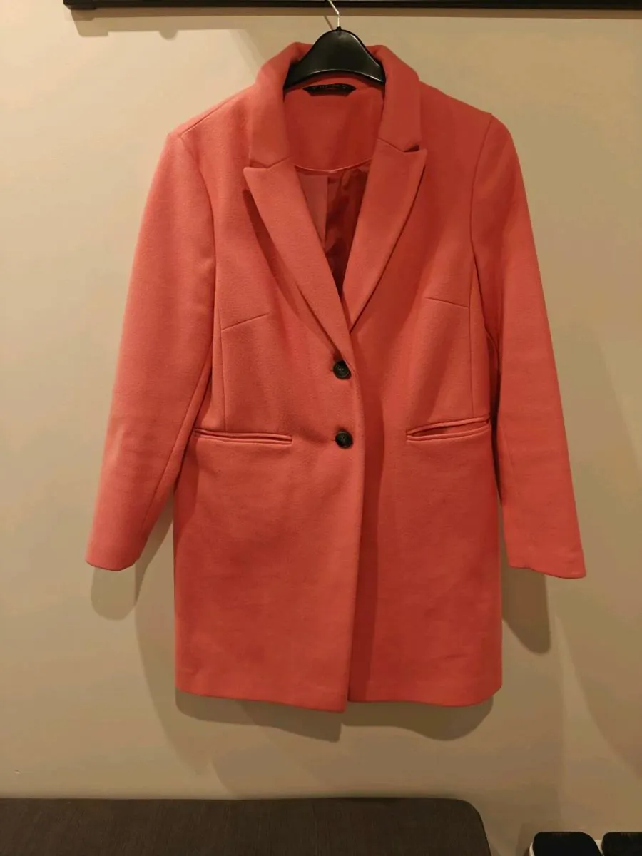 DUNNES STORES coat size 12 soft pink - Image 1
