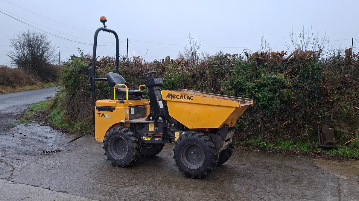 2018 Mecalac 1 tonne dumper - Image 1