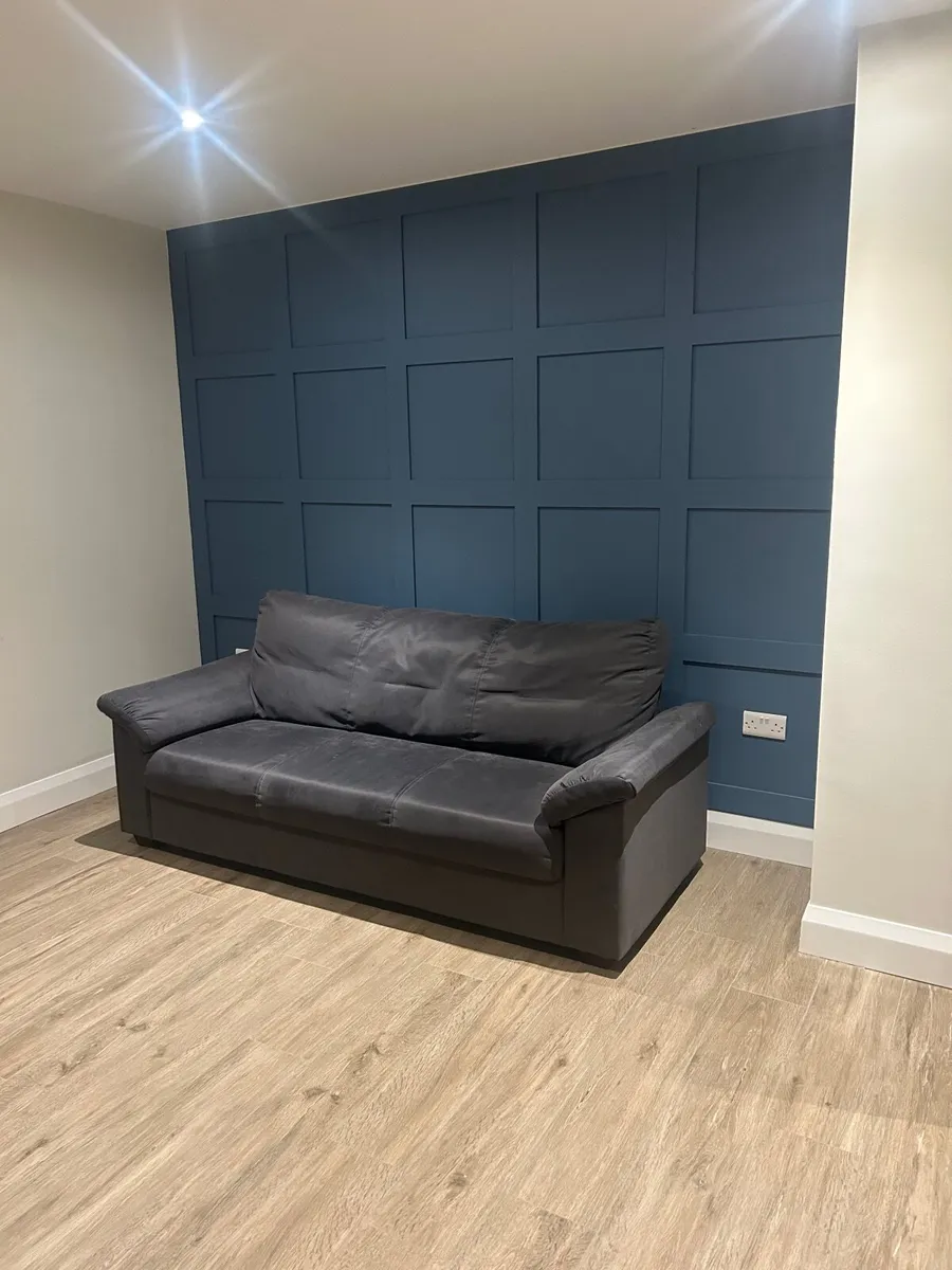 Grey 3 Seater Sofa - Image 3