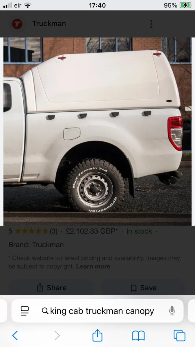 Truckman high roof canopy  (hilux) - Image 2