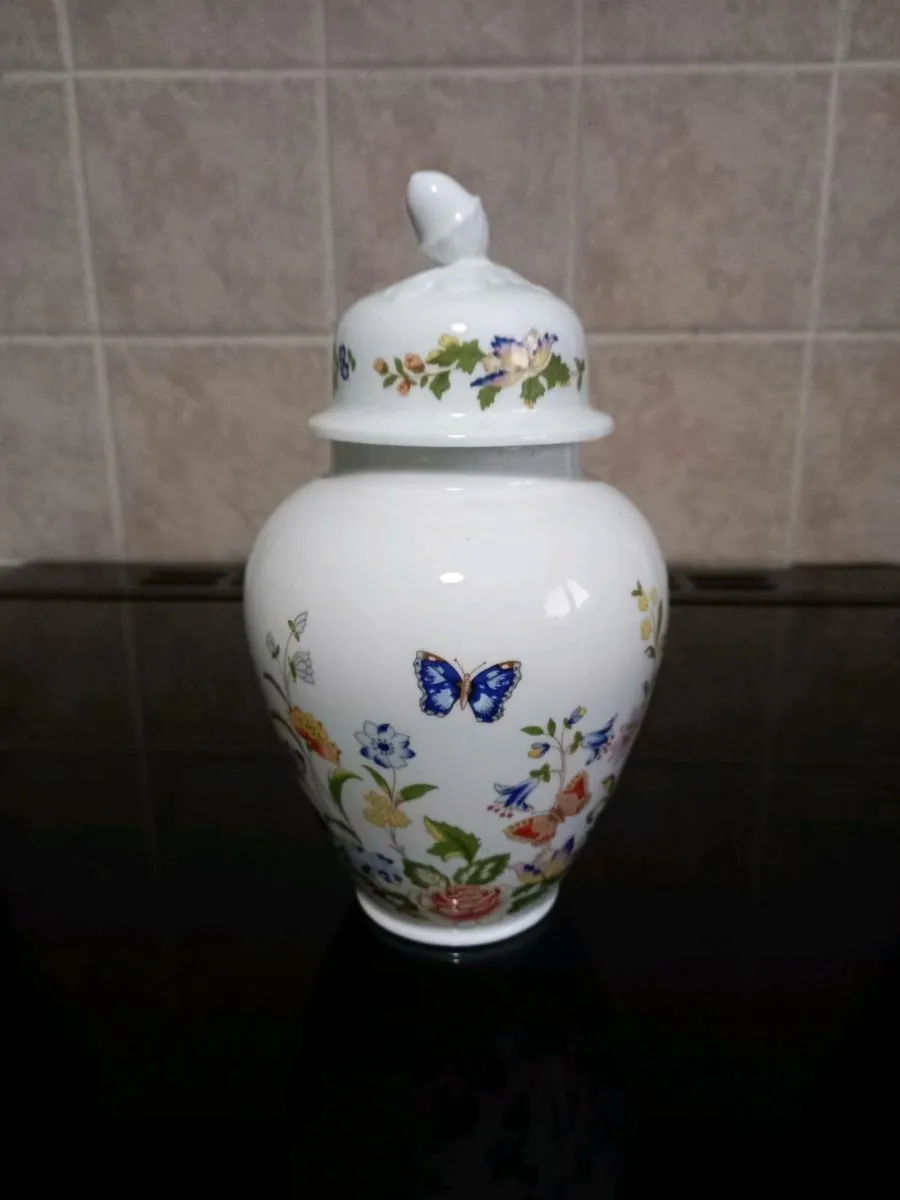 Aynsley China Jar With Lid