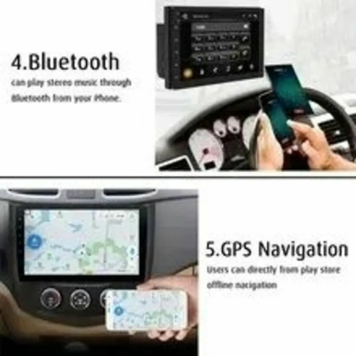 Android 2 DIN Car Stereo 7-Inch Touchscreen - Image 2