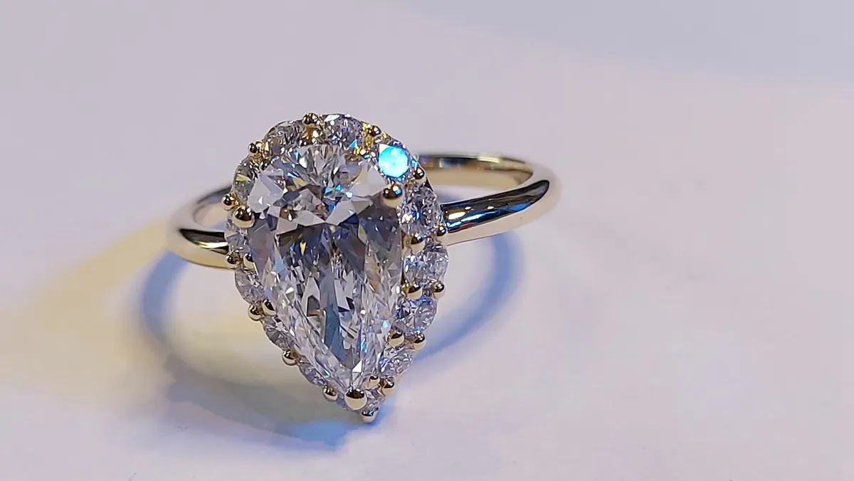 14 KT Gold Ring with 2.72 ct Lab Grown Diamond IGI - Image 4