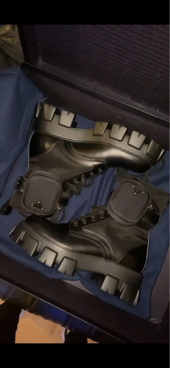 Prada boots,black,good condition UK size 6.5 - Image 1