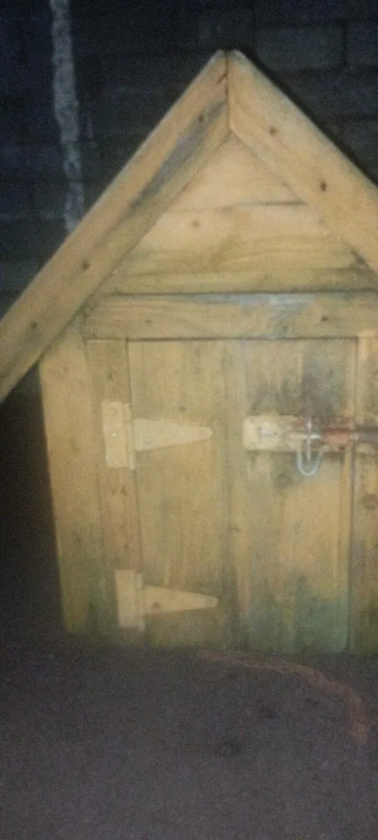 Small dog box with felt roof for sale - Image 3