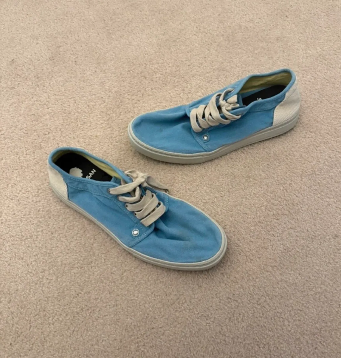Satorisan Blue Shoes size 8 - Spanish surf / skate - Image 1