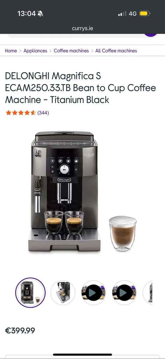 Delonghi magnifica S bean to cup coffee machine - Image 2