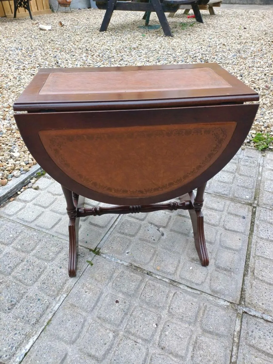 Vintage Accasional Drop Leaf Table - Image 3