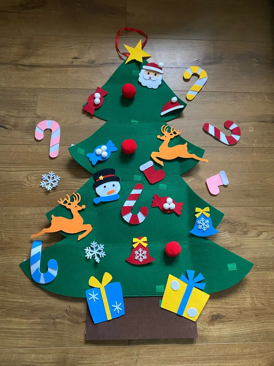 Hanging Felt Fabric Christmas Tree 🎄 - Image 1