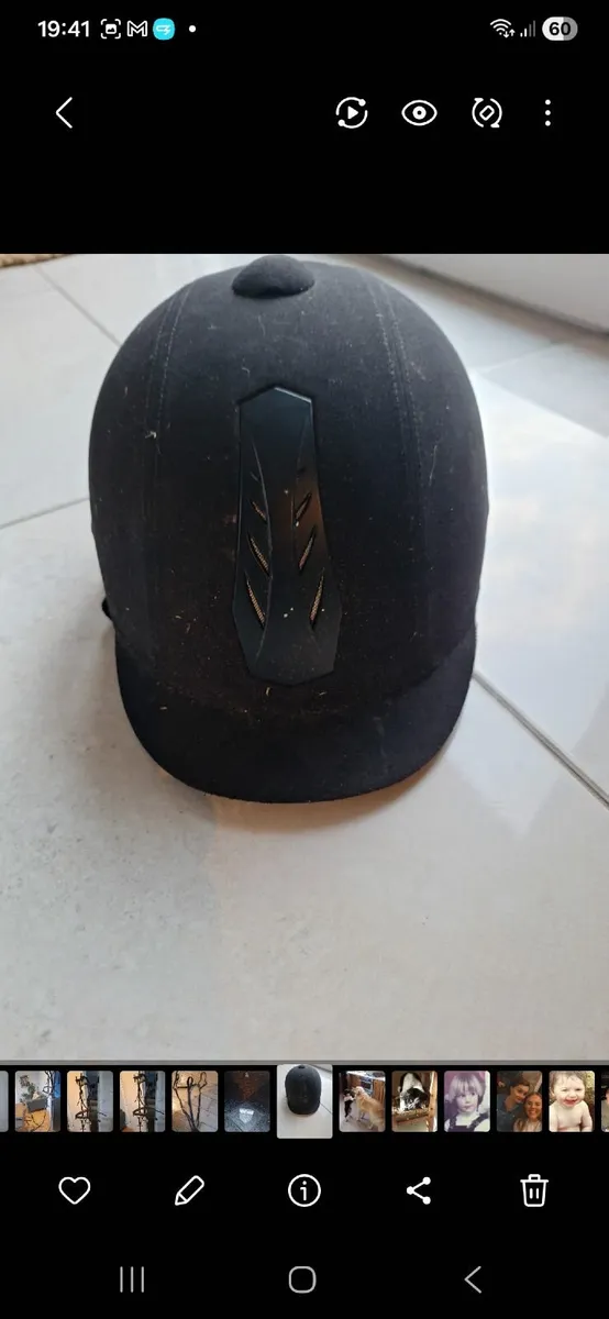 Horse riding helmet and  back protector - Image 3