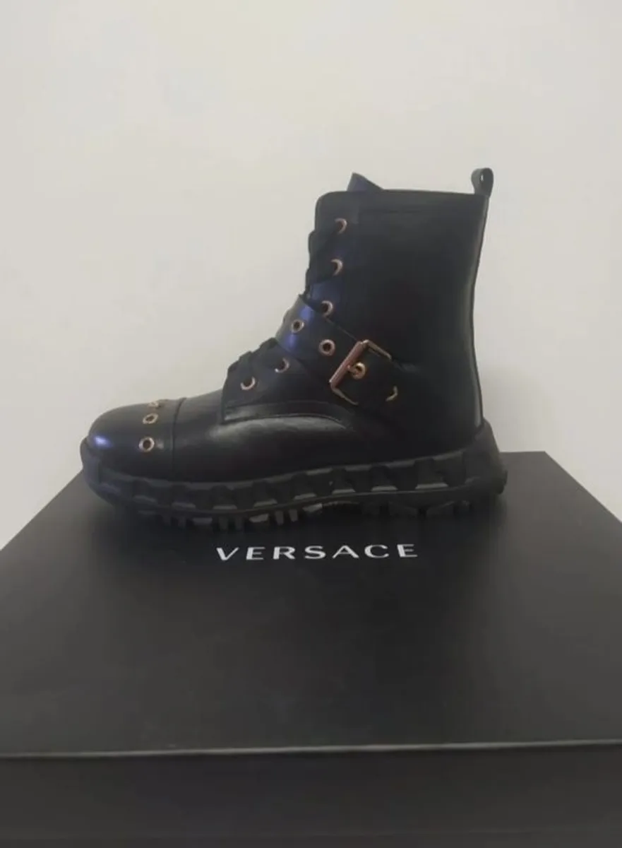 Versace leather ankle boots - Image 1