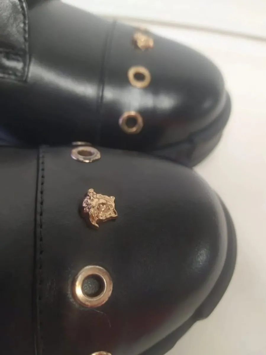 Versace leather ankle boots - Image 4