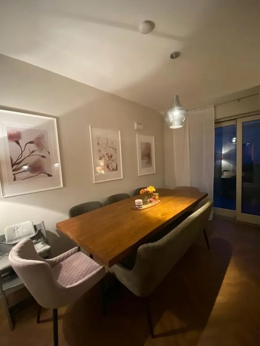 large dining table and chairs set - Image 2