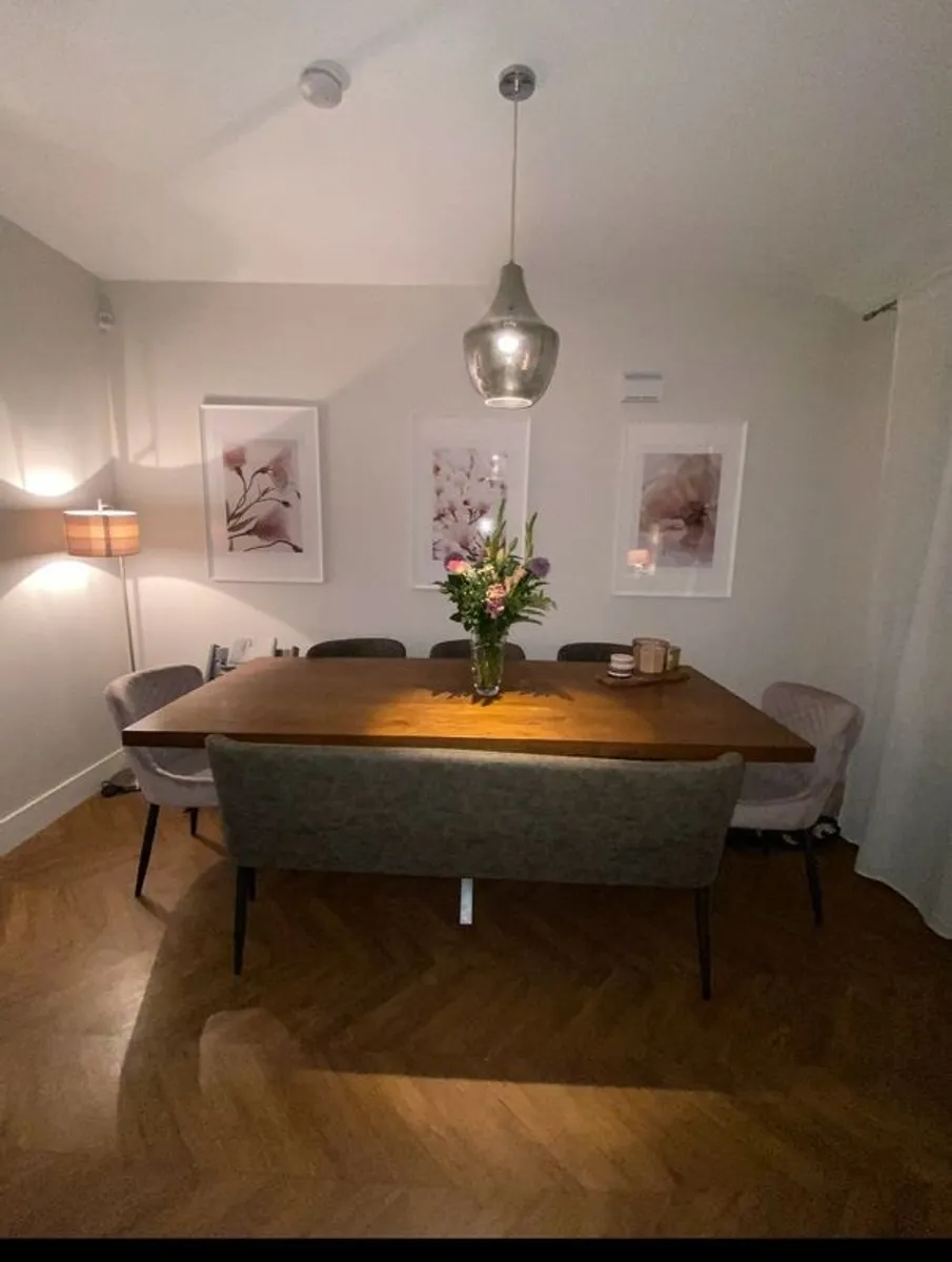 large dining table and chairs set - Image 4