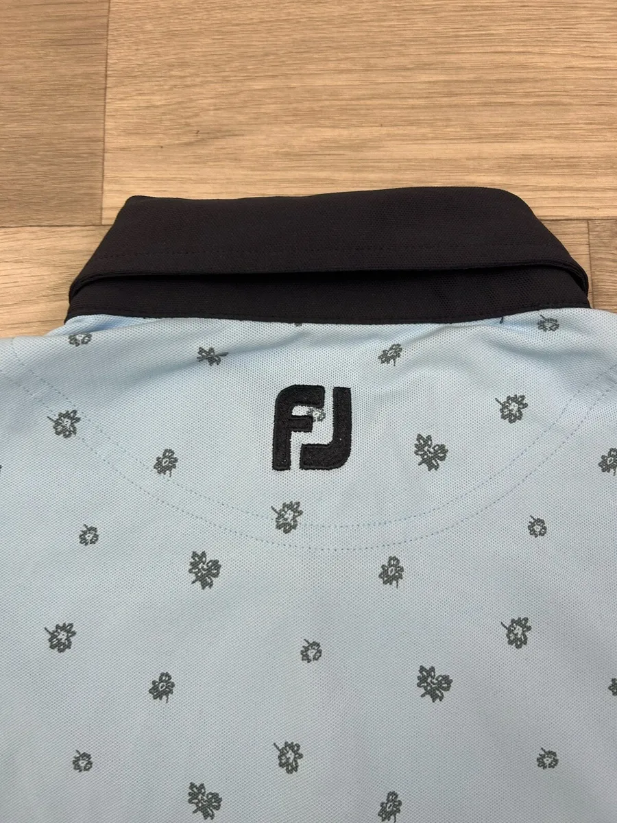 FootJoy FJ Patterned Golf Polo Shirt Mens Medium - Image 4